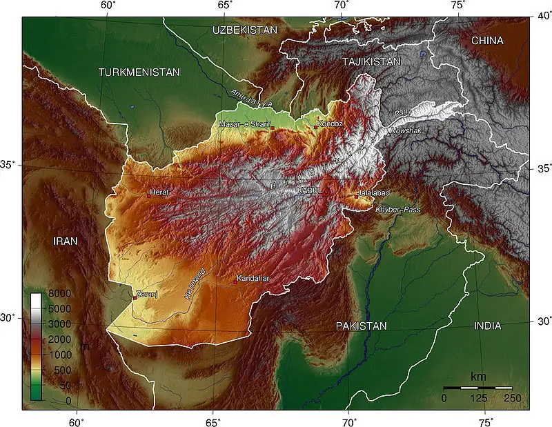 Map of Afghanistan