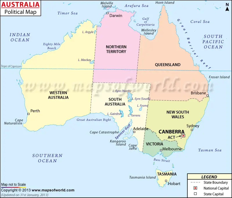 Map Of Australia