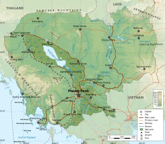 Map of Cambodia