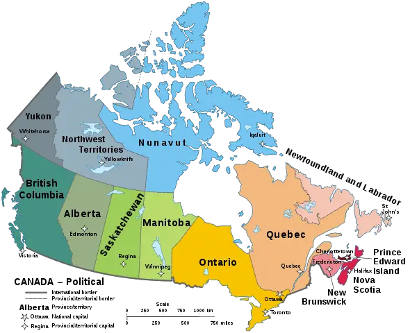 Map of Canada
