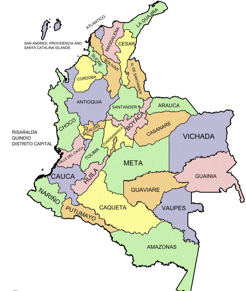 Map of Colombia