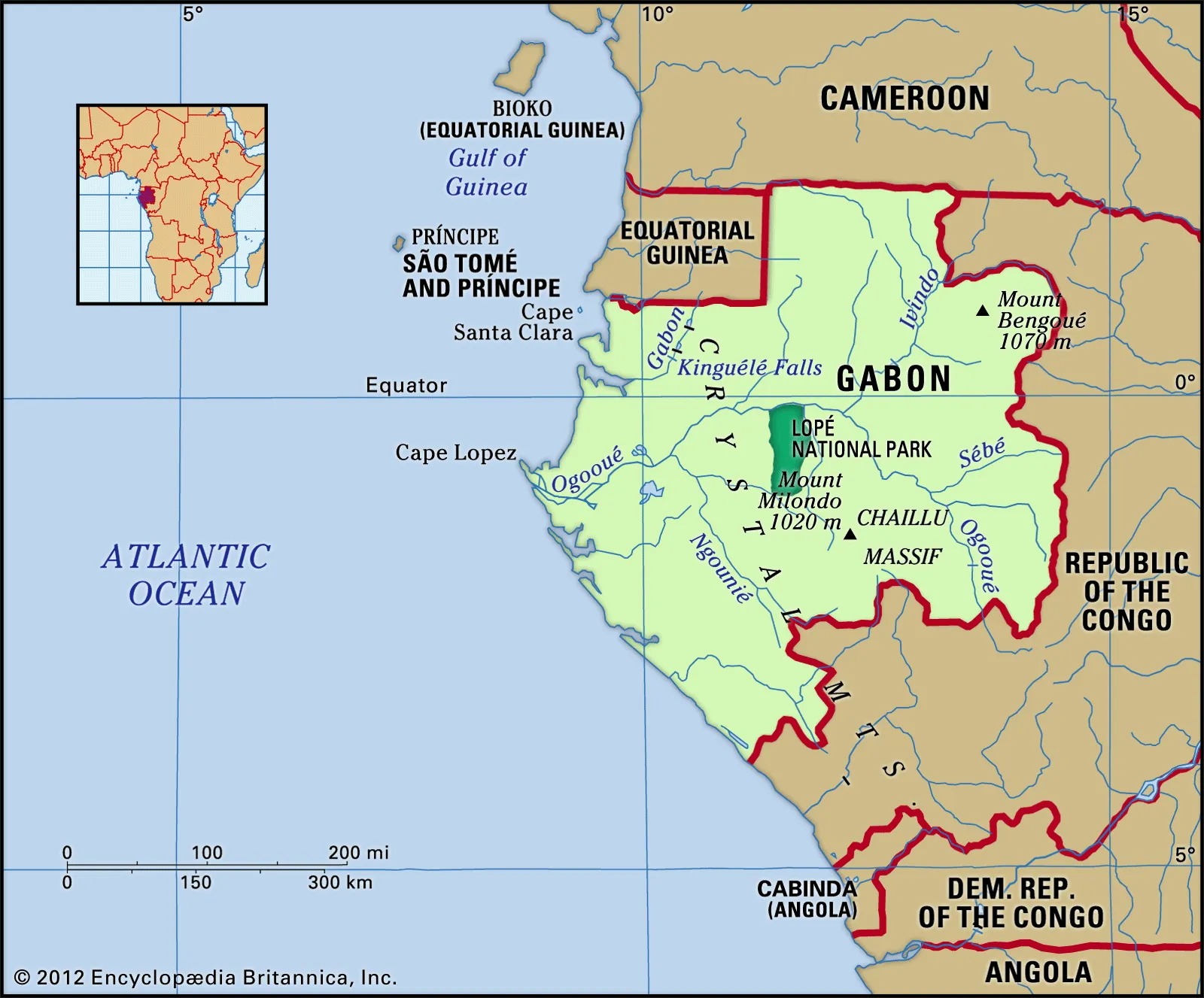 Map of The Gambia