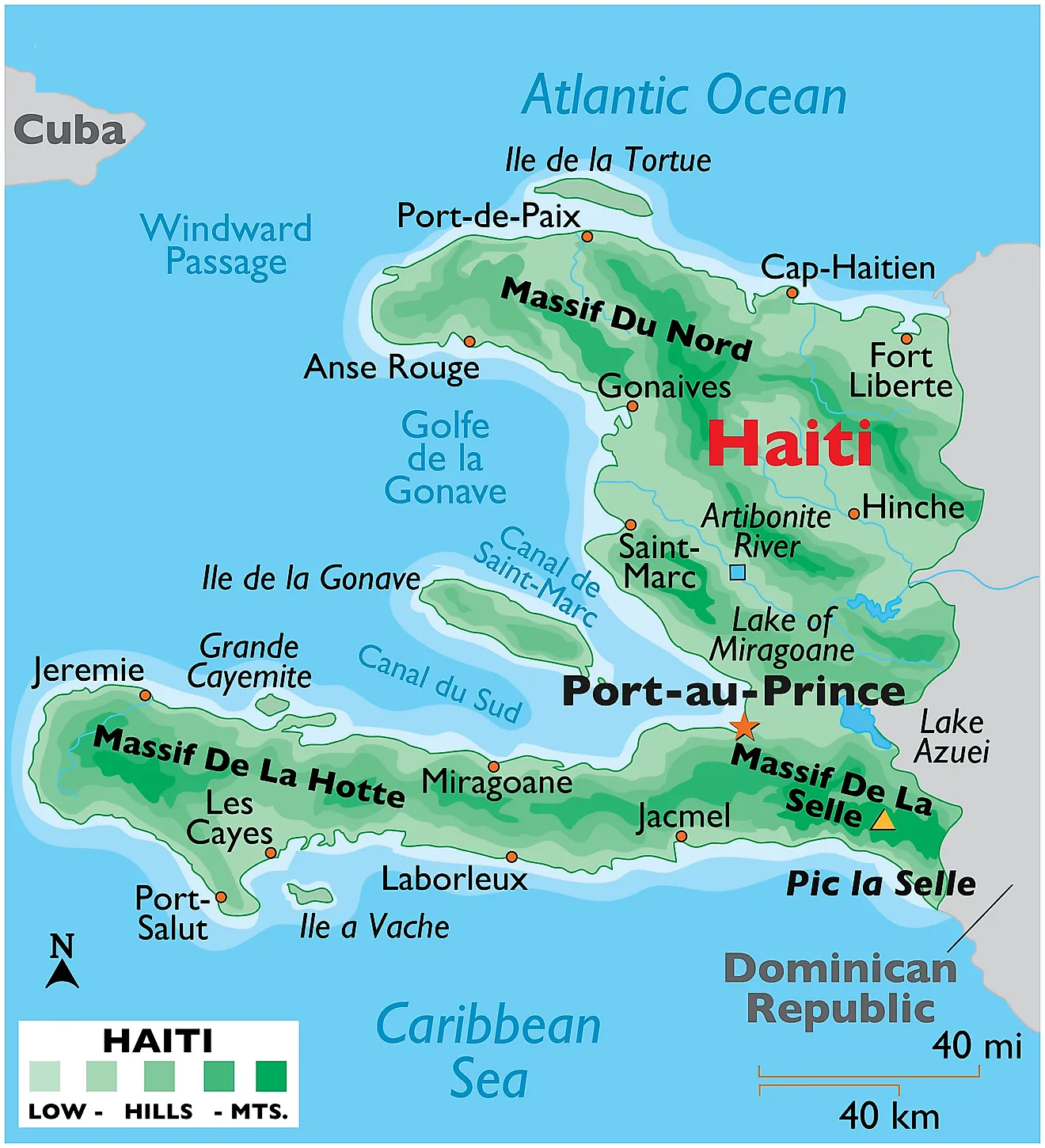 Map of Haiti