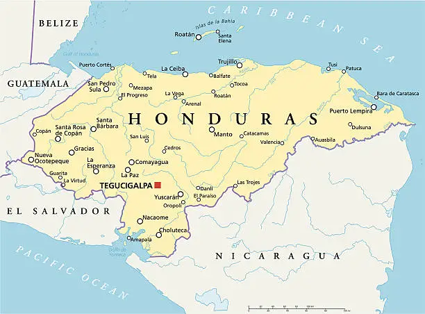 Map of Honduras