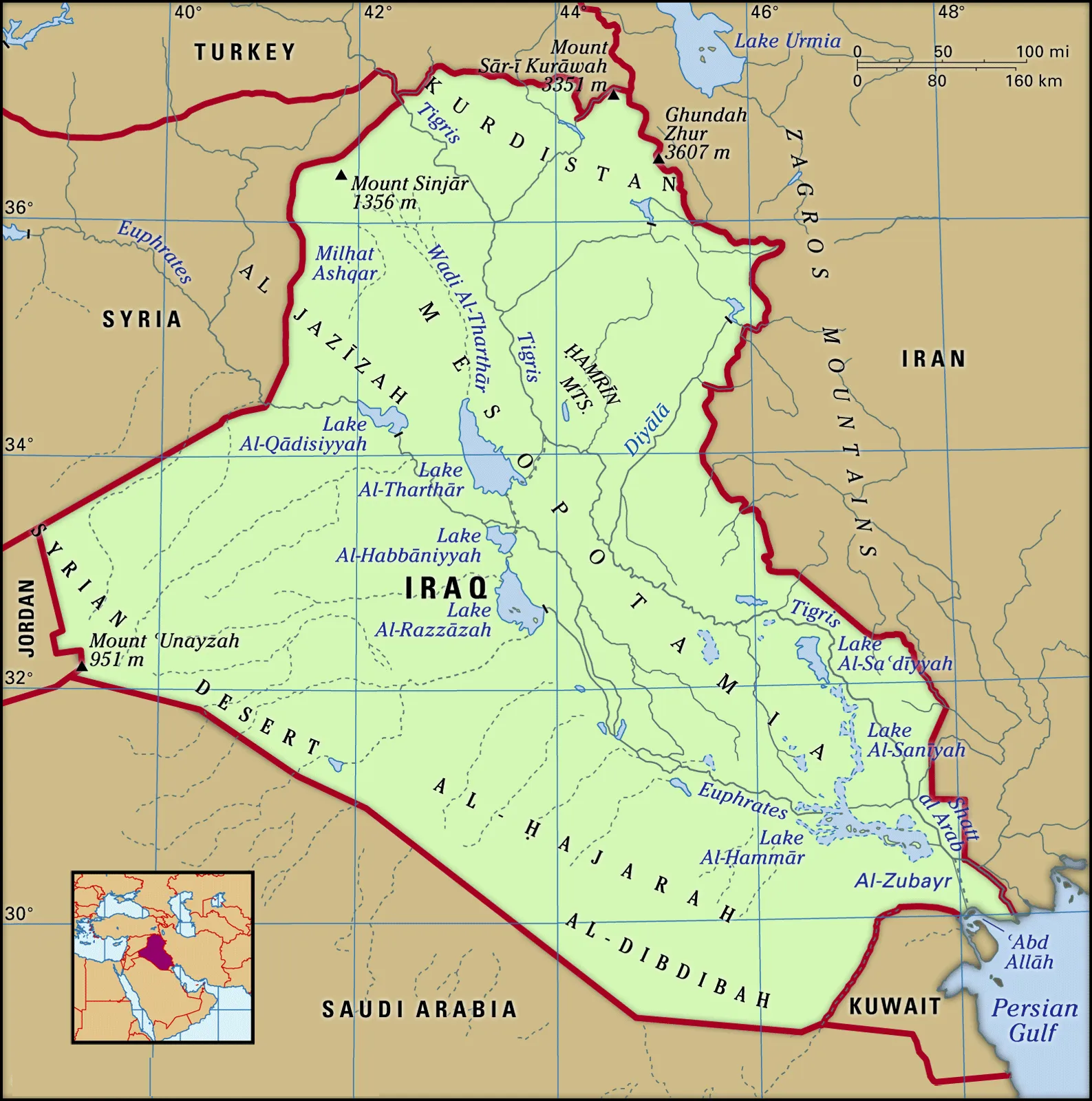 Map of Iraq