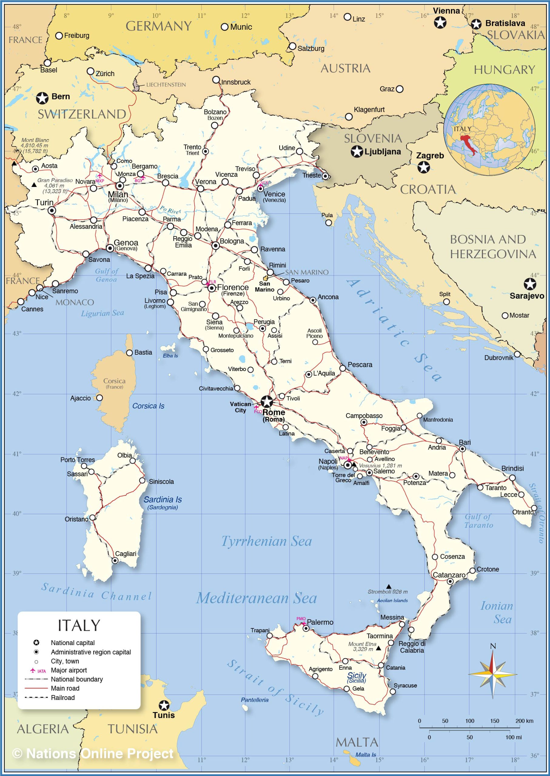 Map of Italy