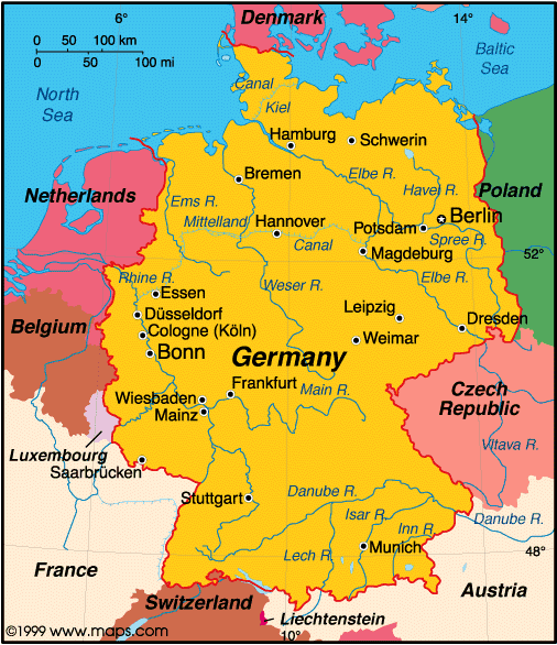 Map of Germany