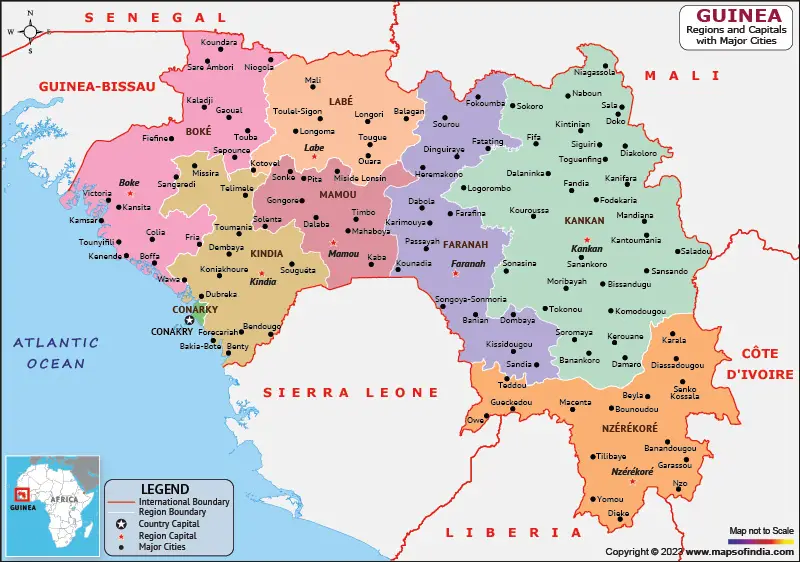 Map of Guinea
