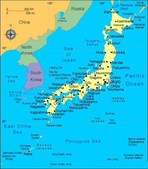 Map of Japan